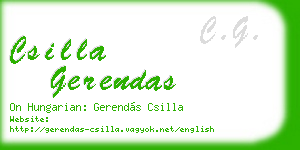 csilla gerendas business card