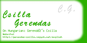 csilla gerendas business card